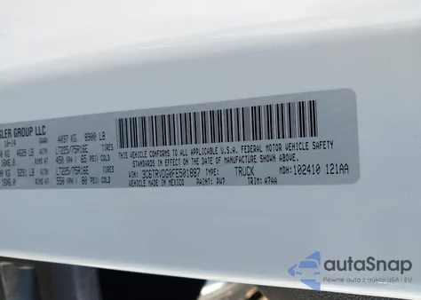 2015 Ram Promaster 2500 High Roof from USA, damaged, VIN 3C6TRVDG0FE501887